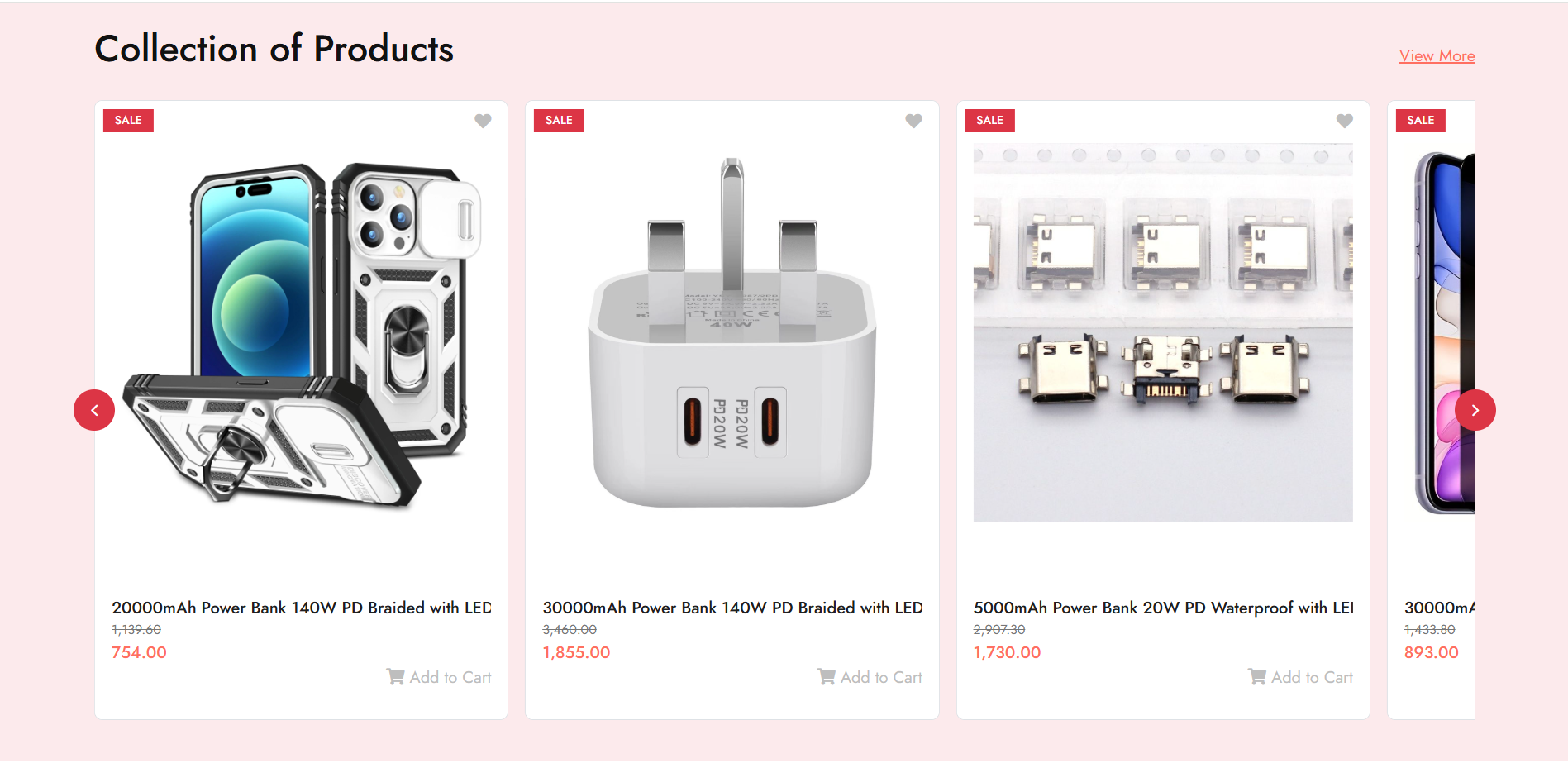 Collection of Products Block